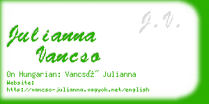 julianna vancso business card